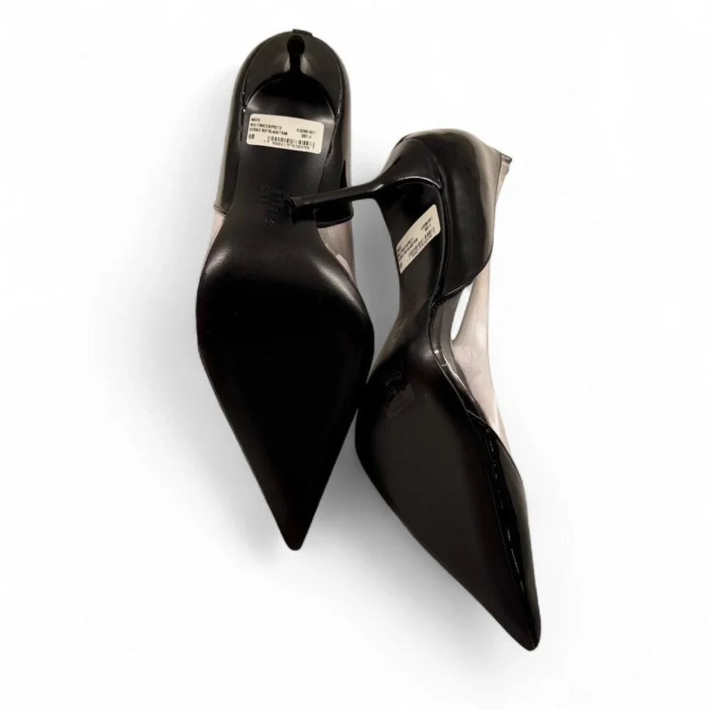 NEW Schutz Andie 90MM Patent Leather & PVC Stiletto Pumps Size 8